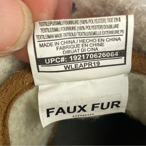 Oshkosh B'gosh Toddler Kids Duck Boots Tarin-B Brown Fabric and Rubber Size 11 - Picture 8 of 9